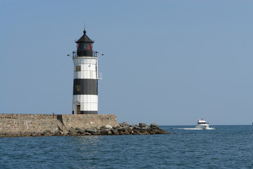 Fototapeta na wymiar Leuchtturm Schleimünde an der Ostsee