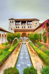 Fototapeta na wymiar Generalife Palace in Granada, Spain