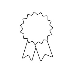 ribbon award on white background