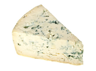 Blue cheese isolated on a white background