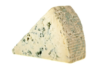 Blue cheese isolated on a white background