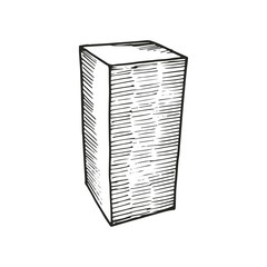 sketch box. vector illustration