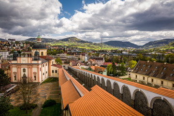 Centre of the historical town Decin, Czech Republic