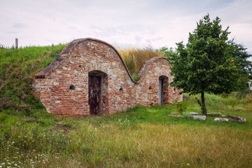 Obraz premium Wine cellars in Novosedly, Czech Republic