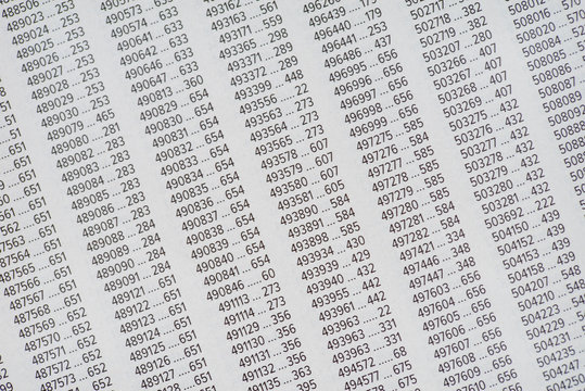 Abstract columns of random numbers.  