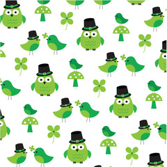 saint patricks day owl pattern