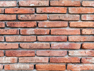 Obraz premium Old red brick wall, seamless background texture