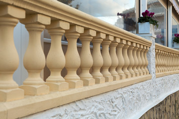 Fototapeta na wymiar Columns in the fence