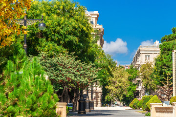 Fototapeta premium Panoramic view of Baku - the capital of Azerbaijan