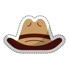 farmer hat isolated icon vector illustration design