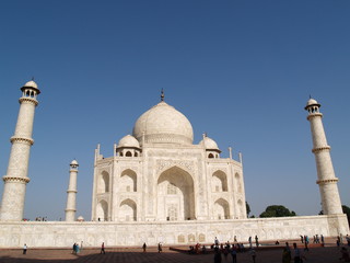 Fototapeta na wymiar Beautiful Sky Taj Mahal