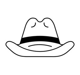 farmer hat isolated icon vector illustration design