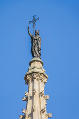 Barcelona Cathedral (1298). Gothic Quarter, Barcelona, Spain.