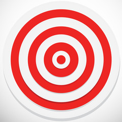 Red and White darts target
