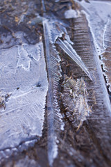 ice crystals abstract