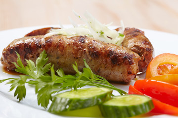 sausage with vegetables