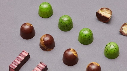 Colorful candies background