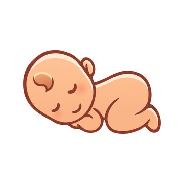 Sleeping cartoon baby