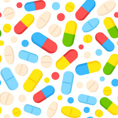 Seamless pills pattern