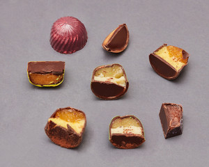 Colorful candies background