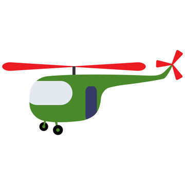 Toy  green helicopter