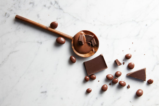 Wooden Spoon With Chocolate