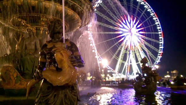 Cinemagraph fountain motion water wheel 