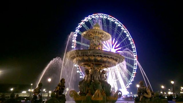 Cinemagraph fountain motion water wheel 