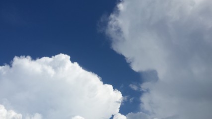clouds in blue sky
