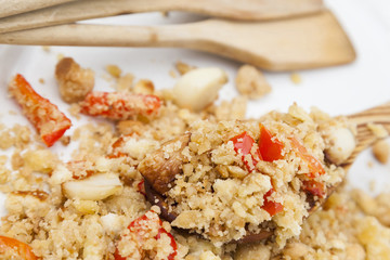 Veggie breadcrumbs, traditional Spanish Migas, Tapas