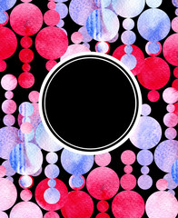 Abstract watercolor painted background, business corporate brochure, flyer. Bright modern design template with place for your text.