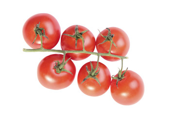 cherry tomatoes on a white background. healthy eating vegetarianism