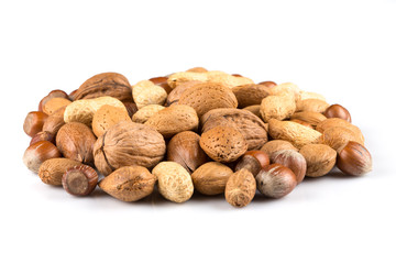 Mixed nuts in shells