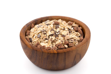 Healthy oat granola muesli cereals