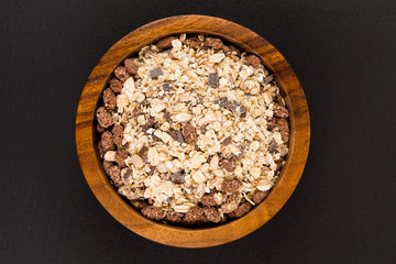 Healthy oat granola muesli cereals