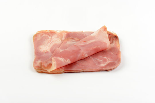 slices of pork ham