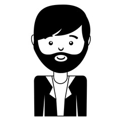 young man casual style vector illustration design