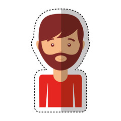 young man casual style vector illustration design