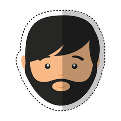 young man casual style vector illustration design
