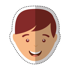 young man casual style vector illustration design