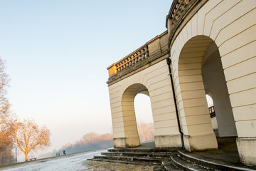 Solitude Castle in the near of Stuttgart, Germany in Winter