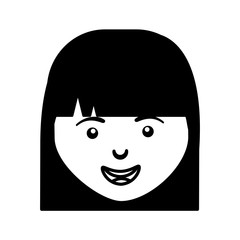 young woman casual style vector illustration design