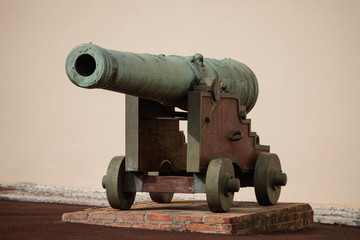 Cannon near Royal Palace, official residence of the Prince of Mo