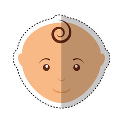 cute baby character icon vector illustration design