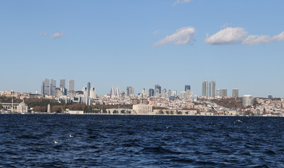 Fototapeta na wymiar Besiktas District in Istanbul City