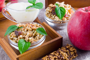 Healthy ingredients for breakfast