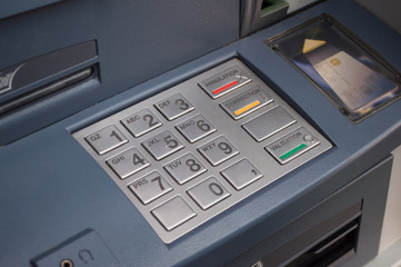 détail retrait distributeur automatique de billets de banque