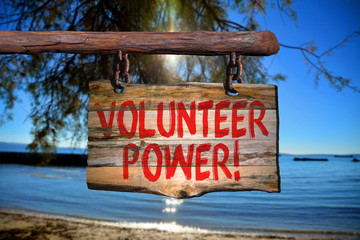 Volunteer power!
