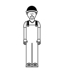 mechanic avatar character icon vector illustration design