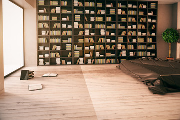 modern library interior